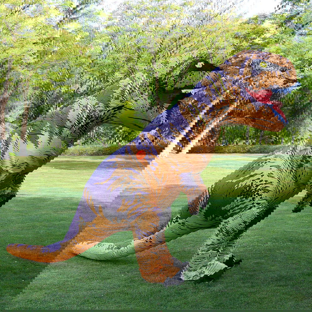 T-rex inflatable uit Tyrannosaurus Dinosaur Costume Child Kids Adult Role-playing Fancy Halloween Mascot Party Apparel - Slobuy