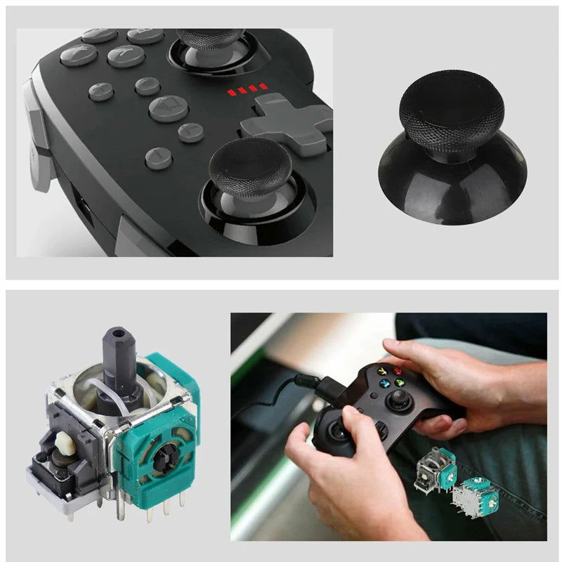 9 in 1 Joystick Replacement Kits for Xbox Series X/S Xbox One Controller with T6/T8 Screwdriver 3D Analog Thumbstick Repair Kit - Slobuy