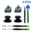 9 in 1 Joystick Replacement Kits for Xbox Series X/S Xbox One Controller with T6/T8 Screwdriver 3D Analog Thumbstick Repair Kit - Slobuy