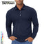 TACVASEN Long Sleeve Polos Quick Dry T-shirts Mens Breathable Sports Tees Casual Golf Polo Shirts Work T-shirt Pullover Tops Man - Slobuy