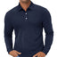 TACVASEN Long Sleeve Polos Quick Dry T-shirts Mens Breathable Sports Tees Casual Golf Polo Shirts Work T-shirt Pullover Tops Man - Slobuy