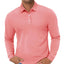 TACVASEN Long Sleeve Polos Quick Dry T-shirts Mens Breathable Sports Tees Casual Golf Polo Shirts Work T-shirt Pullover Tops Man - Slobuy