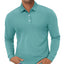 TACVASEN Long Sleeve Polos Quick Dry T-shirts Mens Breathable Sports Tees Casual Golf Polo Shirts Work T-shirt Pullover Tops Man - Slobuy