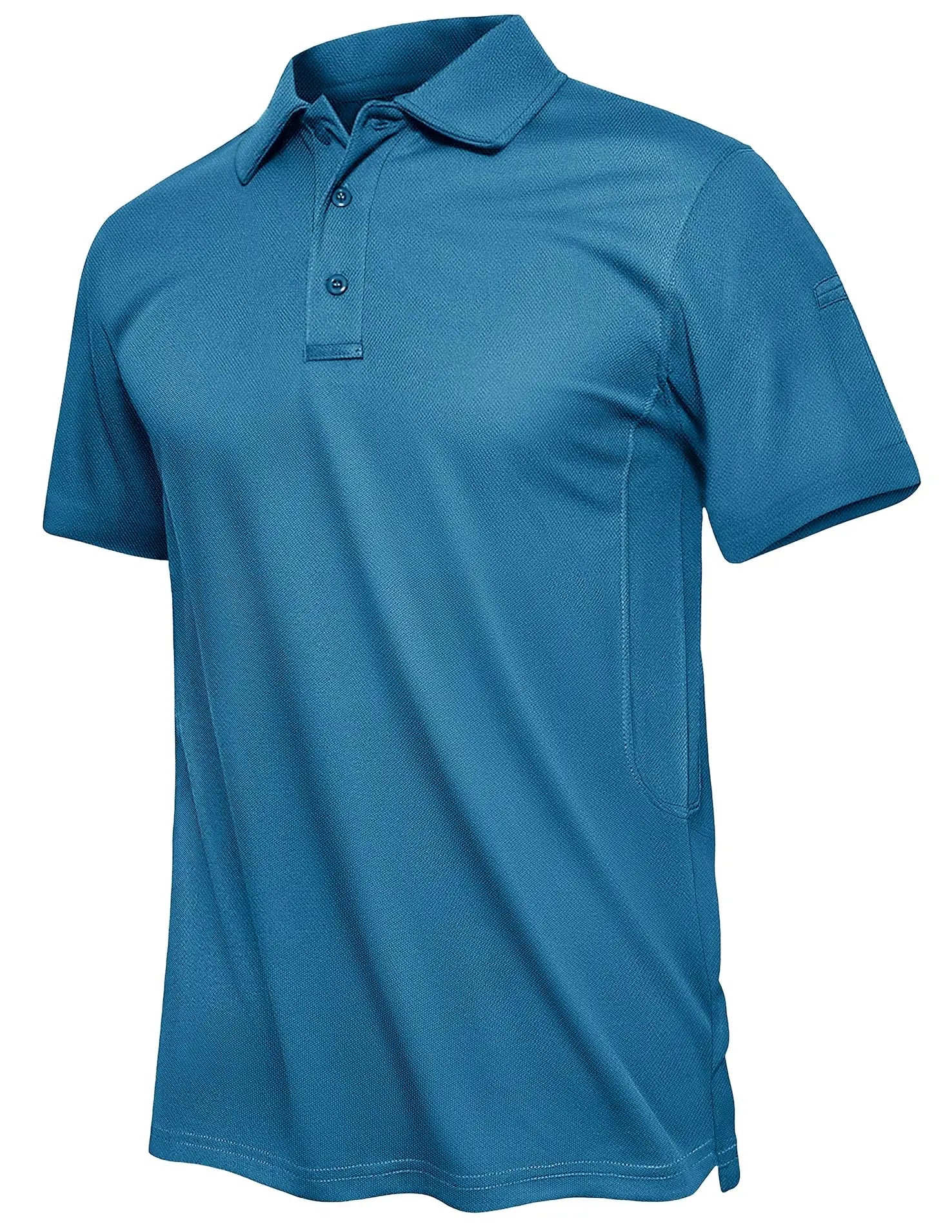 TACVASEN Summer Polo Tee Shirts Men's Short Sleeve Quick Dry T-shirt Breathable Work Shirt Fishing Hiking Golf Polos Top Man - Slobuy