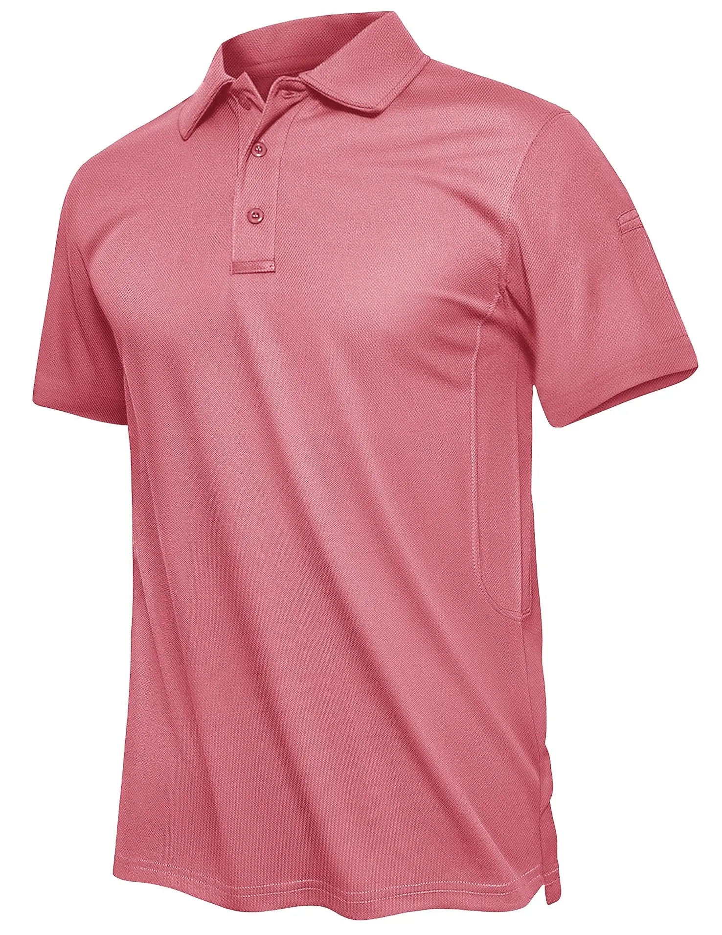 TACVASEN Summer Polo Tee Shirts Men's Short Sleeve Quick Dry T-shirt Breathable Work Shirt Fishing Hiking Golf Polos Top Man - Slobuy