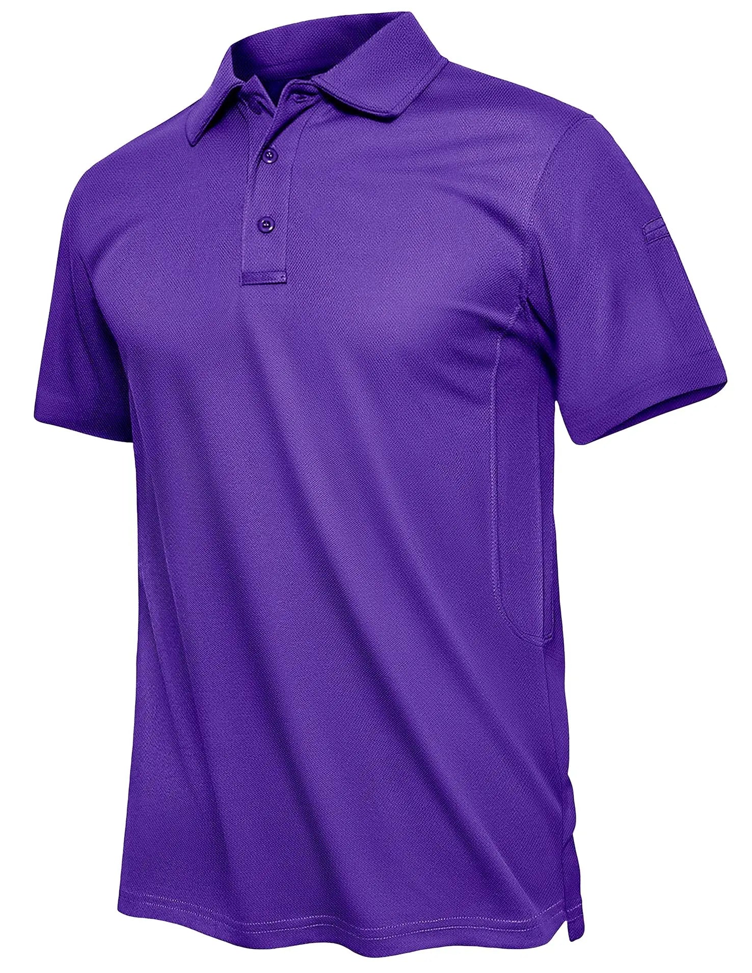 TACVASEN Summer Polo Tee Shirts Men's Short Sleeve Quick Dry T-shirt Breathable Work Shirt Fishing Hiking Golf Polos Top Man - Slobuy