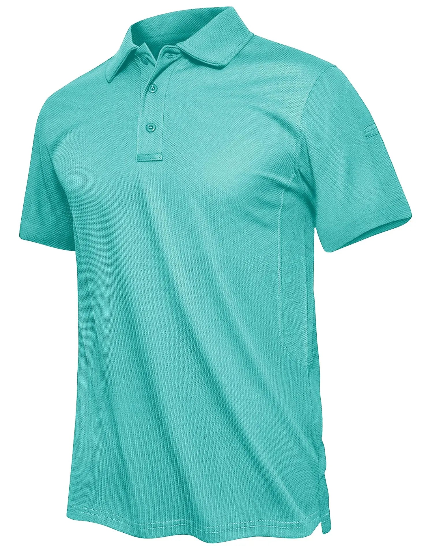TACVASEN Summer Polo Tee Shirts Men's Short Sleeve Quick Dry T-shirt Breathable Work Shirt Fishing Hiking Golf Polos Top Man - Slobuy