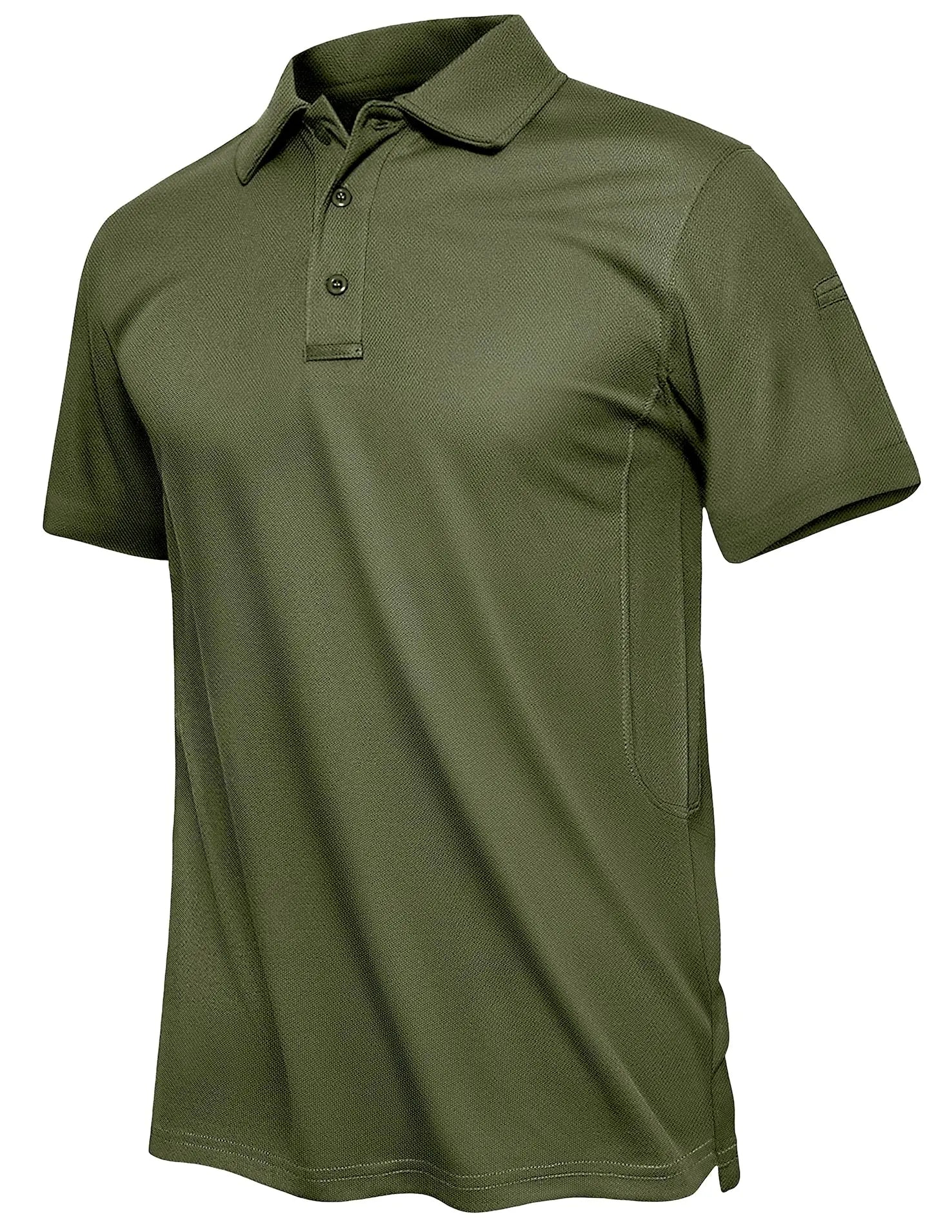 TACVASEN Summer Polo Tee Shirts Men's Short Sleeve Quick Dry T-shirt Breathable Work Shirt Fishing Hiking Golf Polos Top Man - Slobuy