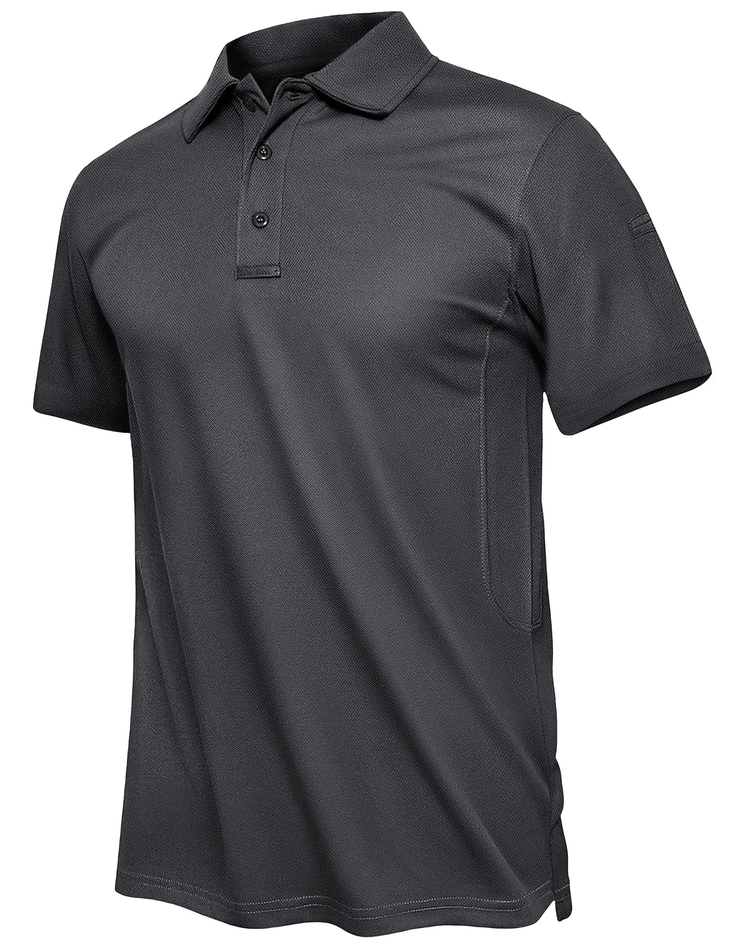 TACVASEN Summer Polo Tee Shirts Men's Short Sleeve Quick Dry T-shirt Breathable Work Shirt Fishing Hiking Golf Polos Top Man - Slobuy