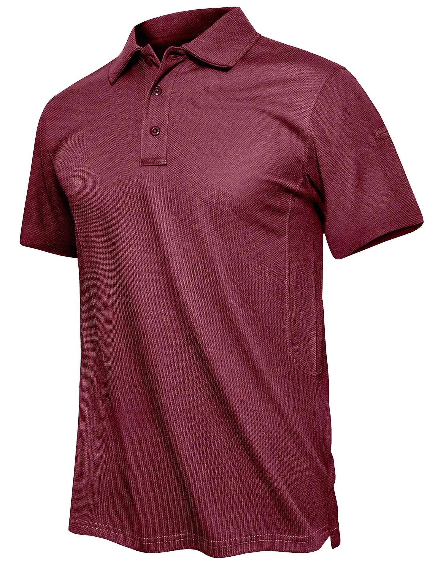 TACVASEN Summer Polo Tee Shirts Men's Short Sleeve Quick Dry T-shirt Breathable Work Shirt Fishing Hiking Golf Polos Top Man - Slobuy
