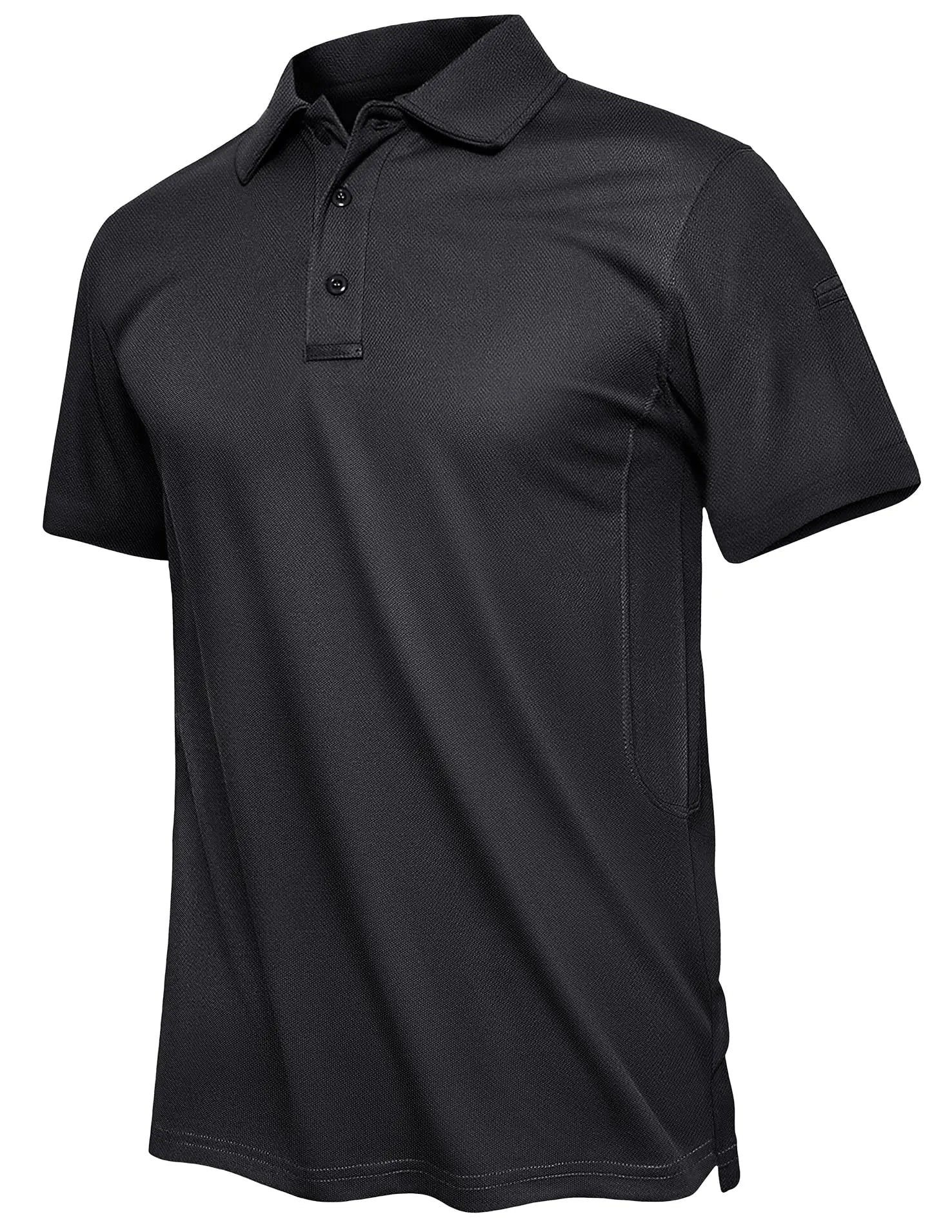 TACVASEN Summer Polo Tee Shirts Men's Short Sleeve Quick Dry T-shirt Breathable Work Shirt Fishing Hiking Golf Polos Top Man - Slobuy