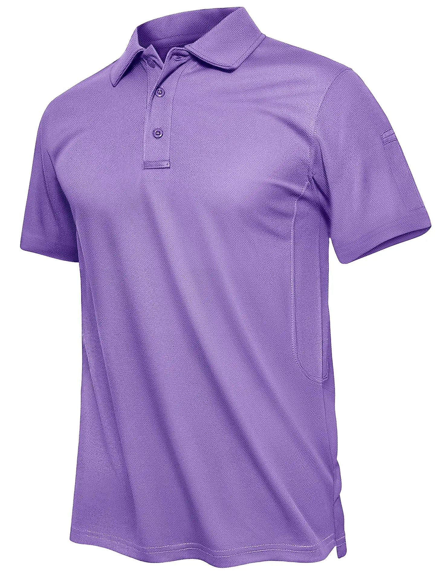 TACVASEN Summer Polo Tee Shirts Men's Short Sleeve Quick Dry T-shirt Breathable Work Shirt Fishing Hiking Golf Polos Top Man - Slobuy