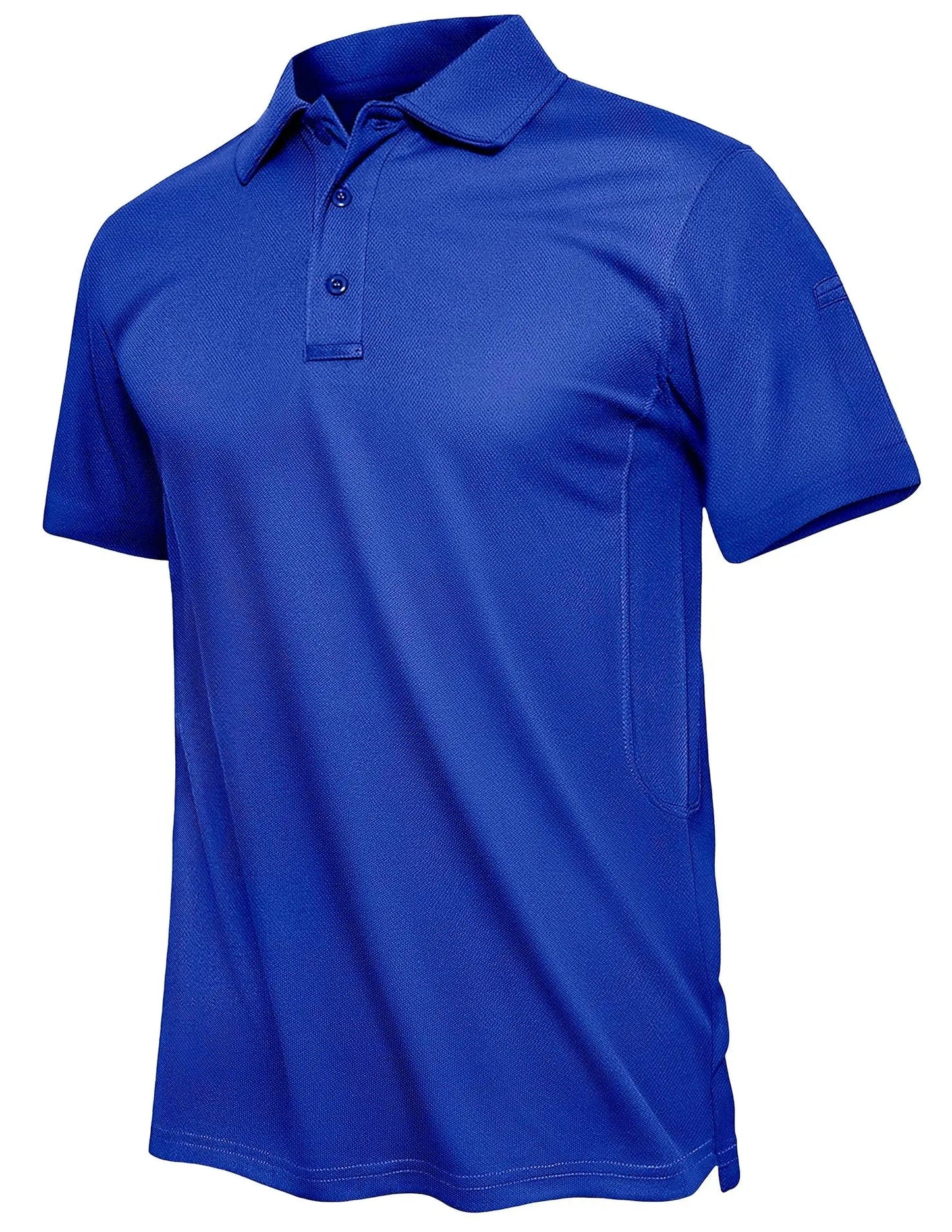 TACVASEN Summer Polo Tee Shirts Men's Short Sleeve Quick Dry T-shirt Breathable Work Shirt Fishing Hiking Golf Polos Top Man - Slobuy