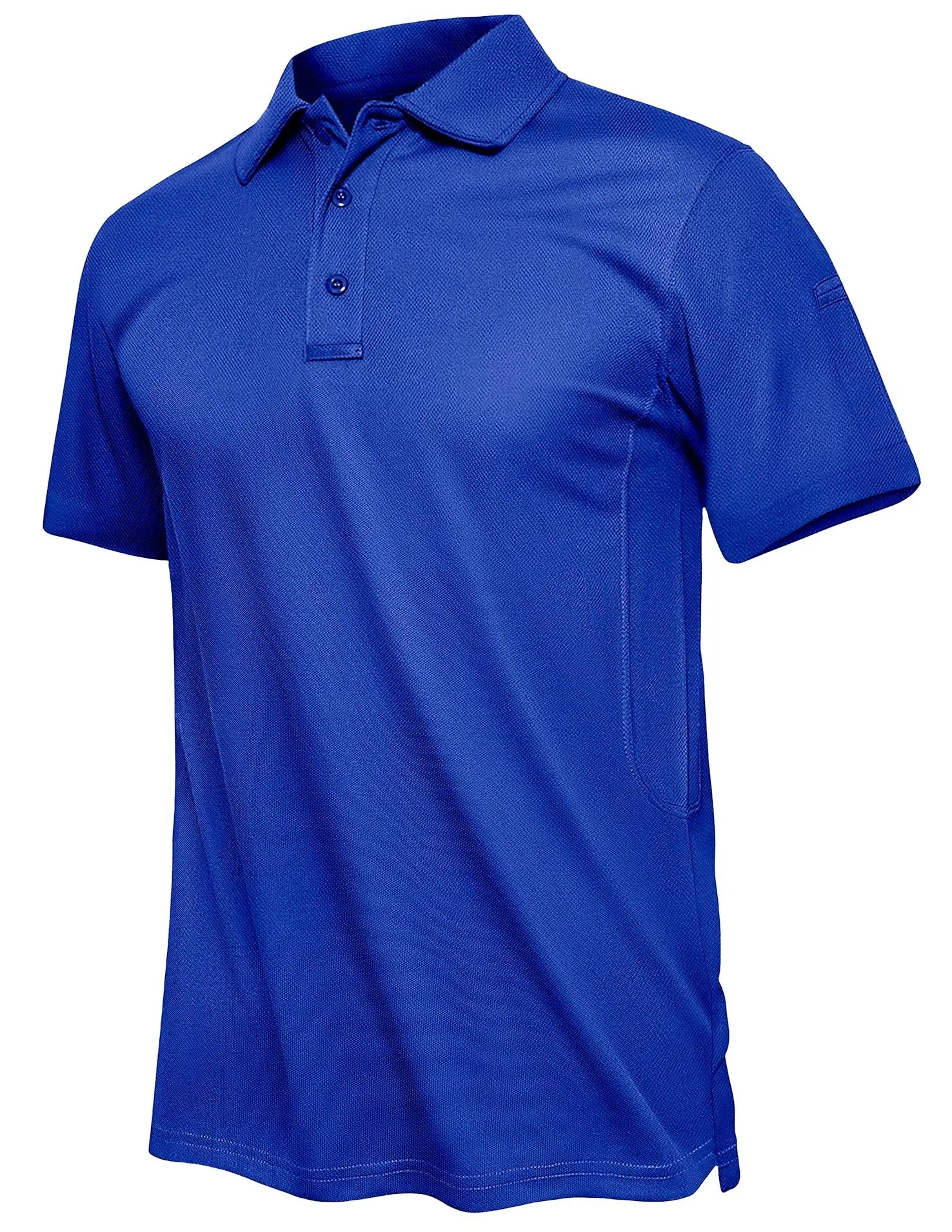 TACVASEN Summer Polo Tee Shirts Men's Short Sleeve Quick Dry T-shirt Breathable Work Shirt Fishing Hiking Golf Polos Top Man - Slobuy
