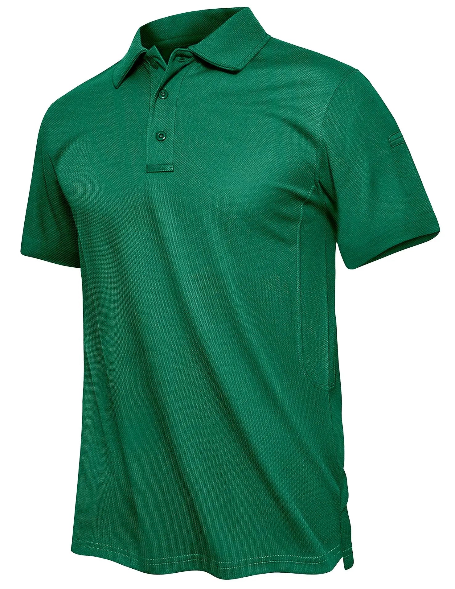 TACVASEN Summer Polo Tee Shirts Men's Short Sleeve Quick Dry T-shirt Breathable Work Shirt Fishing Hiking Golf Polos Top Man - Slobuy