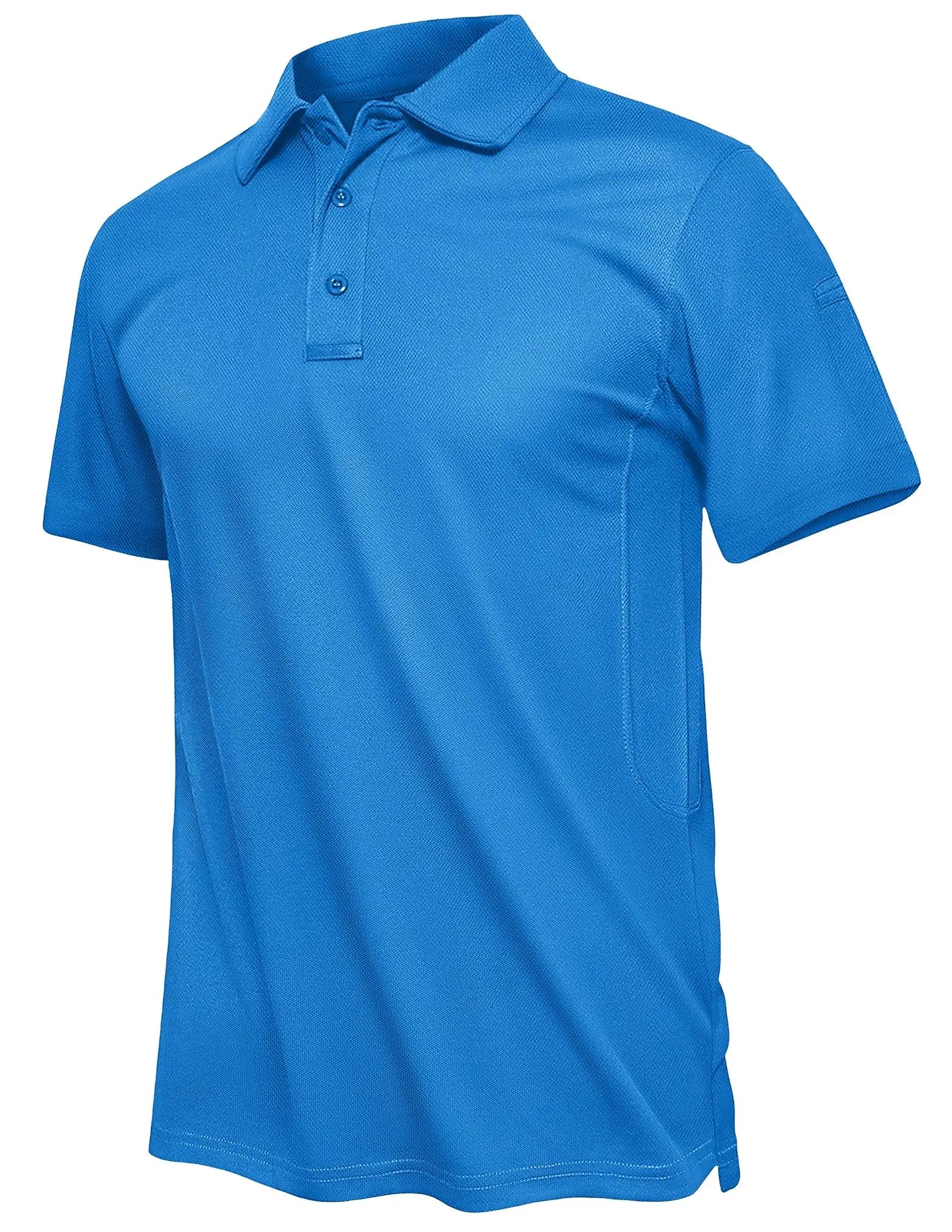 TACVASEN Summer Polo Tee Shirts Men's Short Sleeve Quick Dry T-shirt Breathable Work Shirt Fishing Hiking Golf Polos Top Man - Slobuy