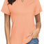 TACVASEN UPF 50+ V-neck Short Sleeve Golf Polos Shirts Womens Quick Dry Sun/UV Protection T-shirts Outdoor Sports Pullover Tops - Slobuy