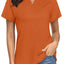 TACVASEN UPF 50+ V-neck Short Sleeve Golf Polos Shirts Womens Quick Dry Sun/UV Protection T-shirts Outdoor Sports Pullover Tops - Slobuy