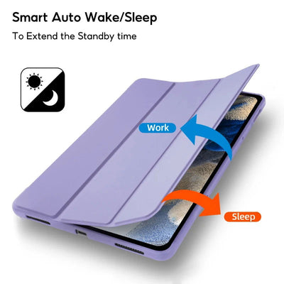 TBTIC Case for Samsung Galaxy S6 Lite P610 P615 A9 A7 Lite 8.7IN Tab A8 10.5IN A9 Plus S7 S8 S9 11IN PU Tablet Cover Smart Case - Slobuy