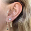 TIANDE Exquisite Zircon Tassel Chain Dangle Earrings for Women Fashion Gold Color Pierced Ear Stud Earrings Jewelry Accessories - Slobuy