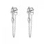 TIANDE Exquisite Zircon Tassel Chain Dangle Earrings for Women Fashion Gold Color Pierced Ear Stud Earrings Jewelry Accessories - Slobuy