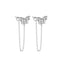 TIANDE Exquisite Zircon Tassel Chain Dangle Earrings for Women Fashion Gold Color Pierced Ear Stud Earrings Jewelry Accessories - Slobuy
