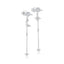 TIANDE Exquisite Zircon Tassel Chain Dangle Earrings for Women Fashion Gold Color Pierced Ear Stud Earrings Jewelry Accessories - Slobuy