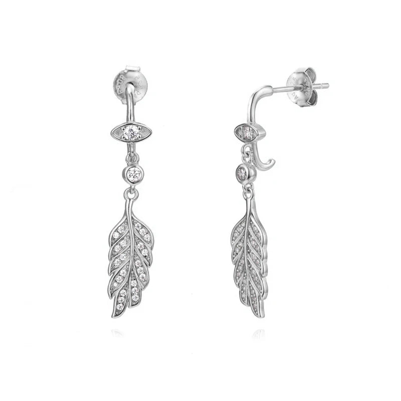 TIANDE Exquisite Zircon Tassel Chain Dangle Earrings for Women Fashion Gold Color Pierced Ear Stud Earrings Jewelry Accessories - Slobuy