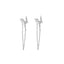 TIANDE Exquisite Zircon Tassel Chain Dangle Earrings for Women Fashion Gold Color Pierced Ear Stud Earrings Jewelry Accessories - Slobuy