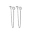TIANDE Exquisite Zircon Tassel Chain Dangle Earrings for Women Fashion Gold Color Pierced Ear Stud Earrings Jewelry Accessories - Slobuy