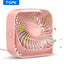 TOPK Mini Portable Fan,USB Desk Fan Table,Quiet 3 Speed Wind Personal Fan 360°Rotatable Head Standing Fans for Room Camping Hom - Slobuy