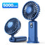 TOPK Portable Mini Fan,2400mAh USB Rechargeable Hand Neck Fan 3in1 Personal Electric Fan Standing Fans for Room Camping Foldable - Slobuy