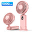TOPK Portable Mini Fan,2400mAh USB Rechargeable Hand Neck Fan 3in1 Personal Electric Fan Standing Fans for Room Camping Foldable - Slobuy
