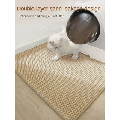 TOUA Choice Double Layer EVA Cat Litter Pad Bed Cats Large 75cm Waterproof Sand Basin Filter Kitten Dog Pet Products Accessories - Slobuy