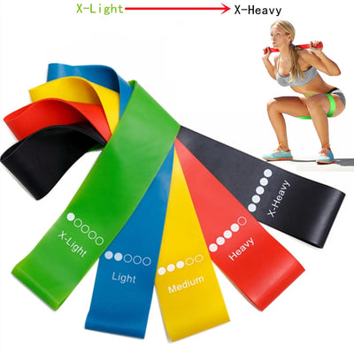 TPE Resistance Bands Fitness Set Rubber Loop Bands Strength Training Workout Expander Yoga Gym Equipment Elastic Rubber Loop - Slobuy