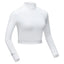 TTYGJ Golf Clothing Summer Sun Protection Clothing Ladies Ice Silk Bottoming Clothes High Waist Half Long Sleeve T-shirt - Slobuy