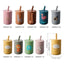 TYRY.HU 1Pc Baby Feeding Straw Cup Baby Cartoon Learning Feeding Cup Food Grade Silicone Toddler Water Bottle Tableware BPA Free - Slobuy