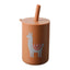 TYRY.HU 1Pc Baby Feeding Straw Cup Baby Cartoon Learning Feeding Cup Food Grade Silicone Toddler Water Bottle Tableware BPA Free - Slobuy