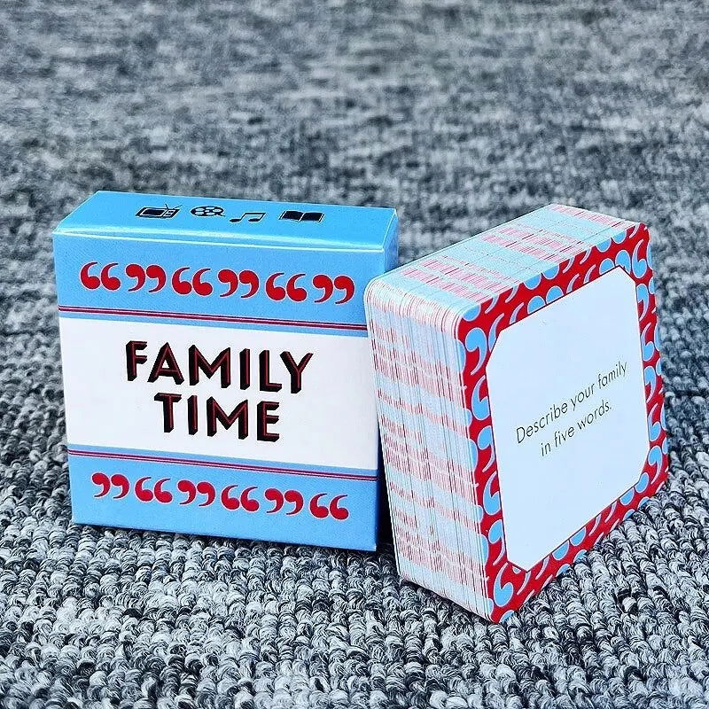 Table Card Game for Family Gatherings 50 Conversation Cards After Dinner Amusements Game Portable Camping and Holiday Games - Slobuy
