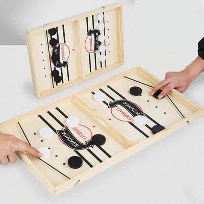 Table Hockey Paced Sling Board Game Fast Winner Party Desktop Battle Chess Adult Parent-child Interactive Child Family - Slobuy