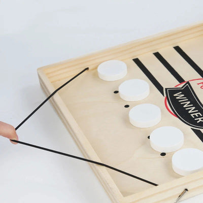 Table Hockey Paced Sling Board Game Fast Winner Party Desktop Battle Chess Adult Parent-child Interactive Child Family - Slobuy