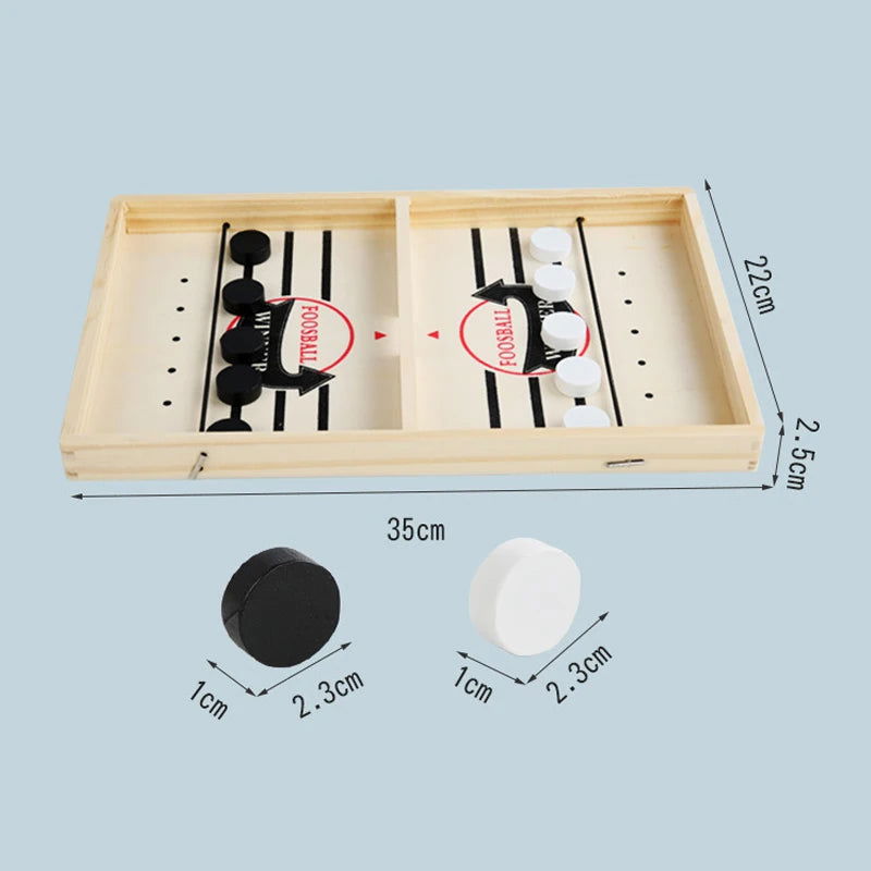 Table Hockey Paced Sling Board Game Fast Winner Party Desktop Battle Chess Adult Parent-child Interactive Child Family - Slobuy