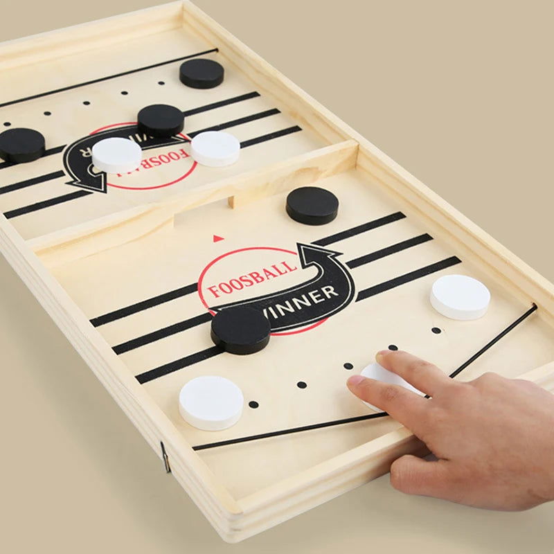 Table Hockey Paced Sling Board Game Fast Winner Party Desktop Battle Chess Adult Parent-child Interactive Child Family - Slobuy