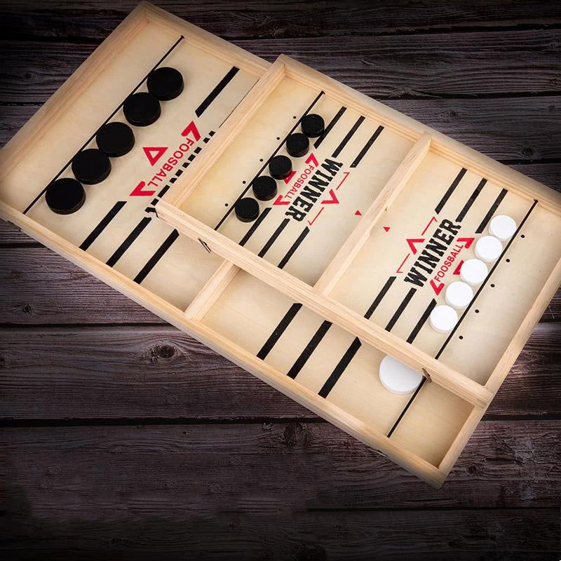 Table Hockey Paced Sling Board Game Fast Winner Party Desktop Battle Chess Adult Parent-child Interactive Child Family - Slobuy