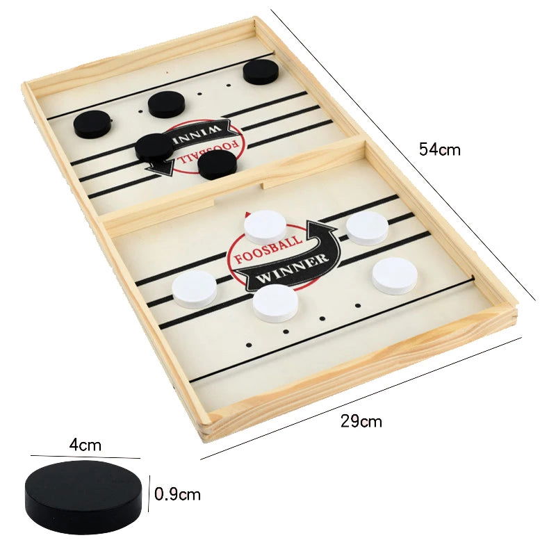Table Hockey Paced Sling Board Game Fast Winner Party Desktop Battle Chess Adult Parent-child Interactive Child Family - Slobuy