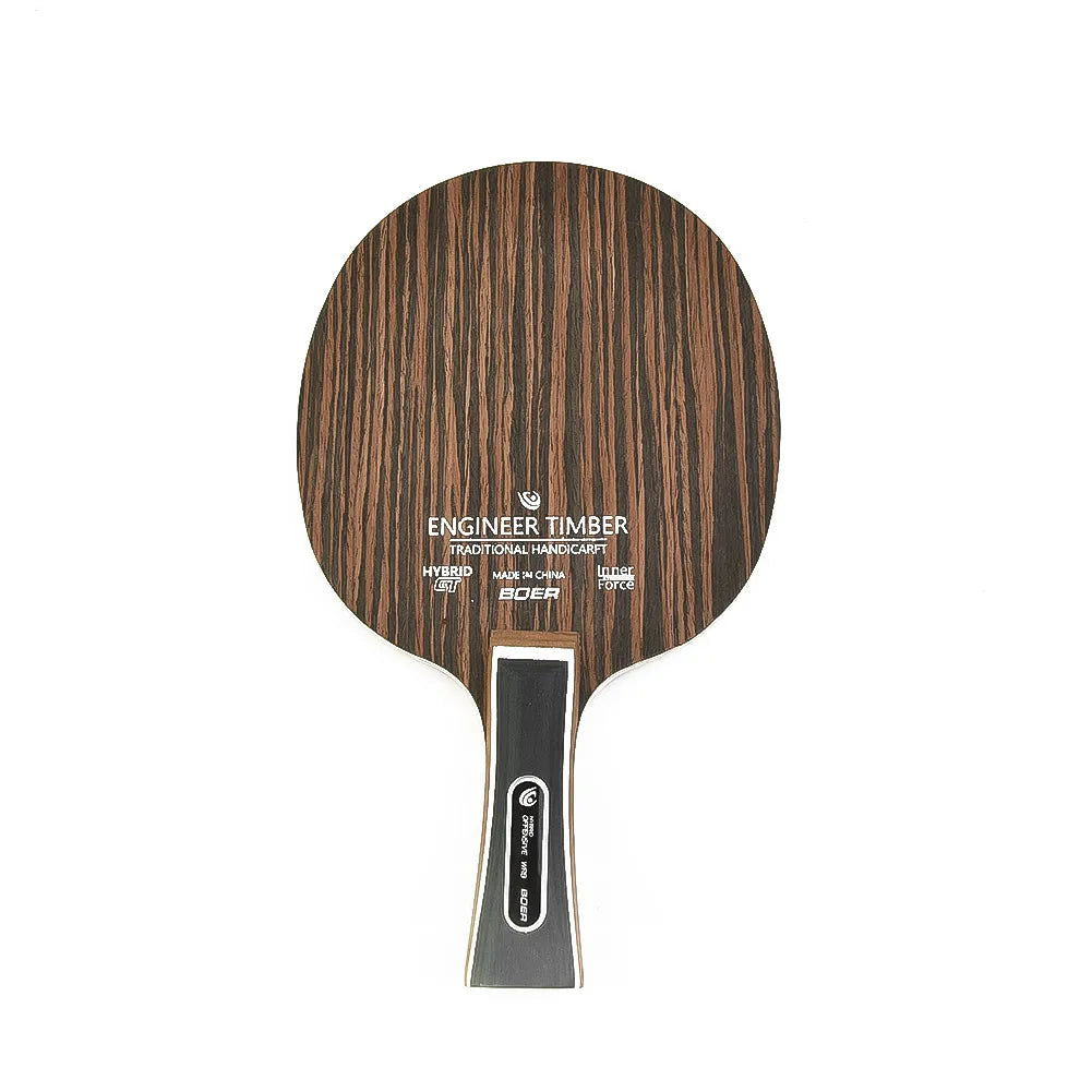 Table Tennis Racket 5 Layers Ping Pong Blade Paddle Ebony Wood Dalbergia Tennis Rackets Professional Long Handle PingPong Racket - Slobuy