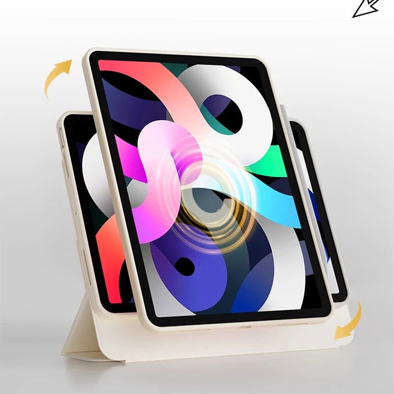Tablet Case for iPad Pro 12.9 M2 Cover for 11 4th 3rd Magnetic Split Shell for Air 5 2022 10.9 2021 9th Mini 6 Transparent Funda - Slobuy