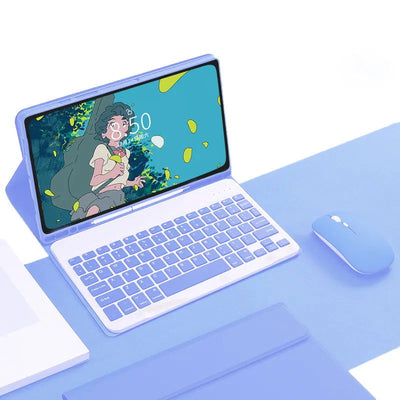 Tablet Keyboard Case for Samsung Galaxy Tab S6 Lite Tab A7 Lite Tab A7 Tab A8 Tab S7 Tab S8 Tab S9 11 10.5 10.4 8.7 inch - Slobuy