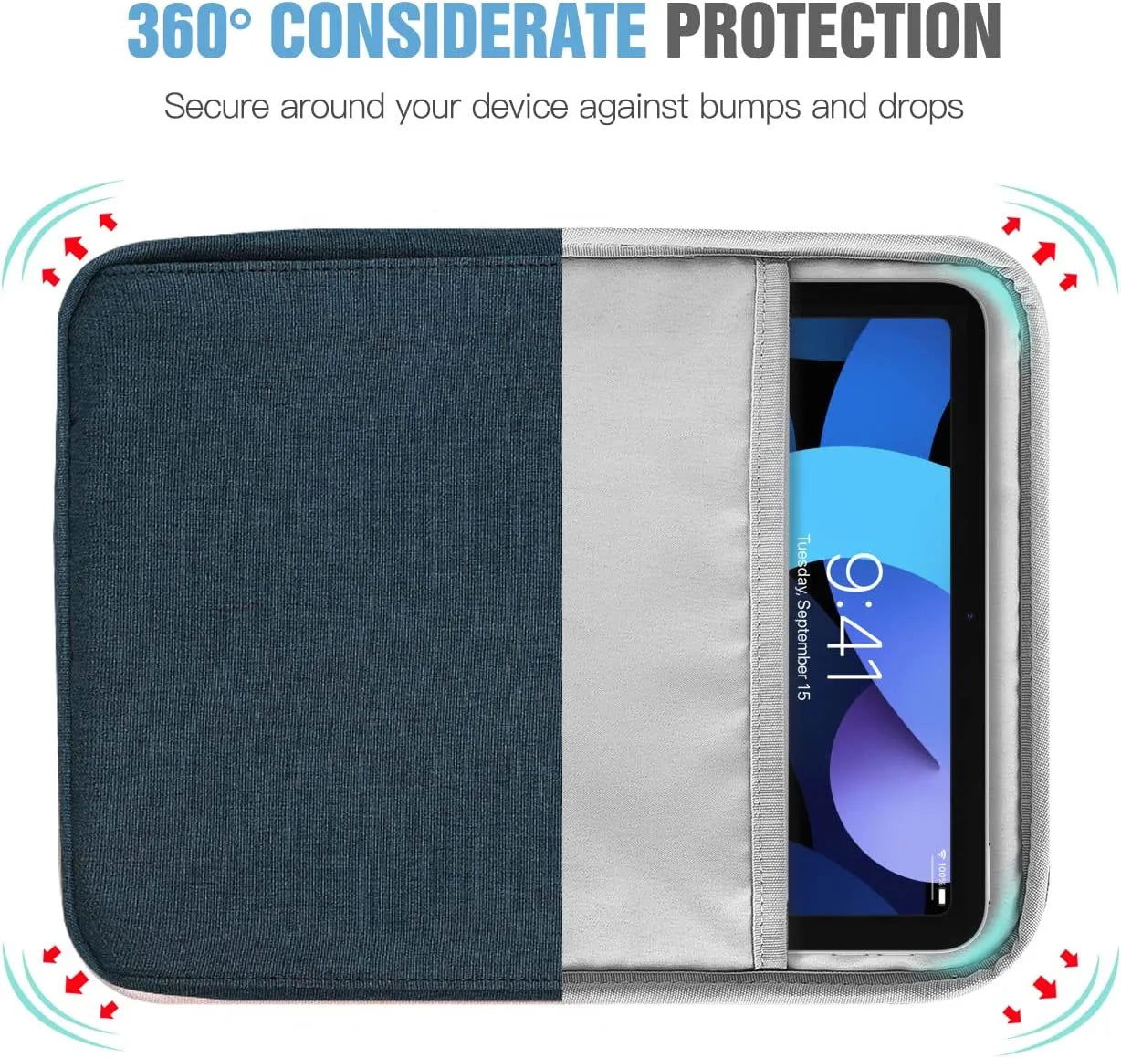 Tablet Sleeve Bag For Samsung Galaxy Tab S7 FE Plus A8 S6 Lite Case Shockproof Cover For Xiaomi Pad 5 Pro Redmi Pad Case Pouch - Slobuy