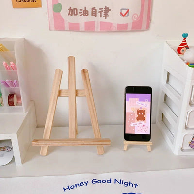 Tablet Stand for IPad Xiaomi Samsung Huawei Kindle Desktop Adjustable Wooden Holder Mini Easel Tablet Accessories - Slobuy